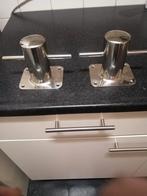 4 rvs bolders 120 mm hoog met voetplaat nieuw, Ophalen of Verzenden, Nieuw, Ankeren en Afmeren, Zeilboot of Motorboot