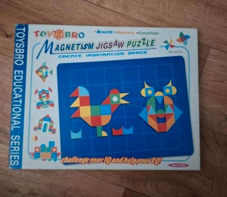 Magnetisch Jigsaw Puzzel Educatief Speelgoed, Kinderen en Baby's, Speelgoed | Educatief en Creatief, Zo goed als nieuw, Knutselen