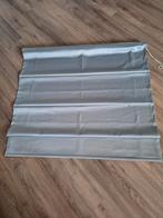 2x Grijze Vouwgordijnen met Ophangbeugels, Gebruikt, 100 tot 150 cm, 100 tot 150 cm, Ophalen of Verzenden