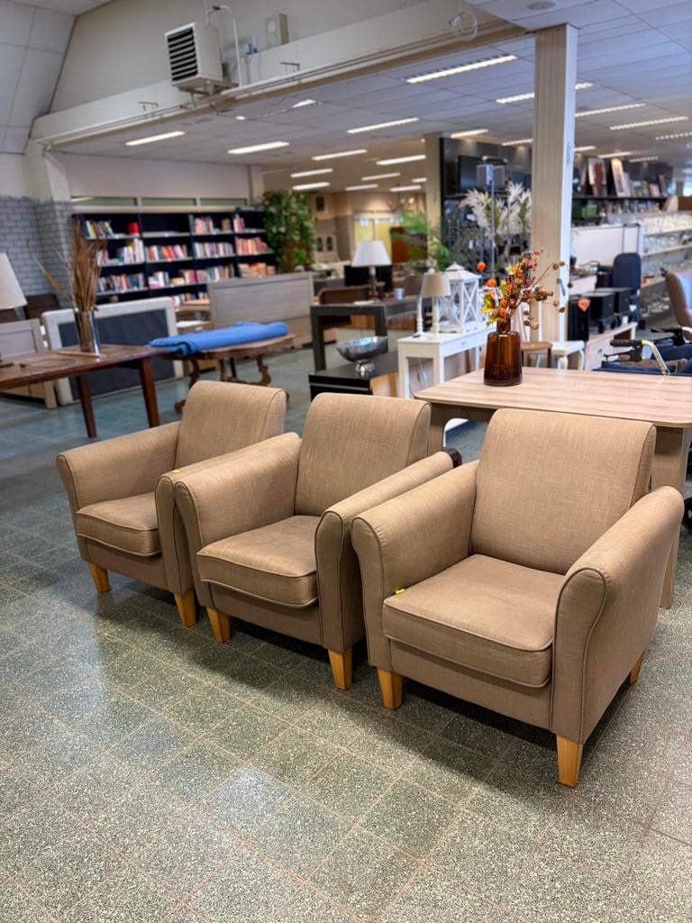 3 fauteuils, Ophalen, Onbekend, Zo goed als nieuw, Onbekend