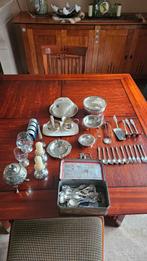 Verzilverde Apostel Lepeltjes en Vorkjes 90 Merk, Antiek en Kunst, Ophalen of Verzenden