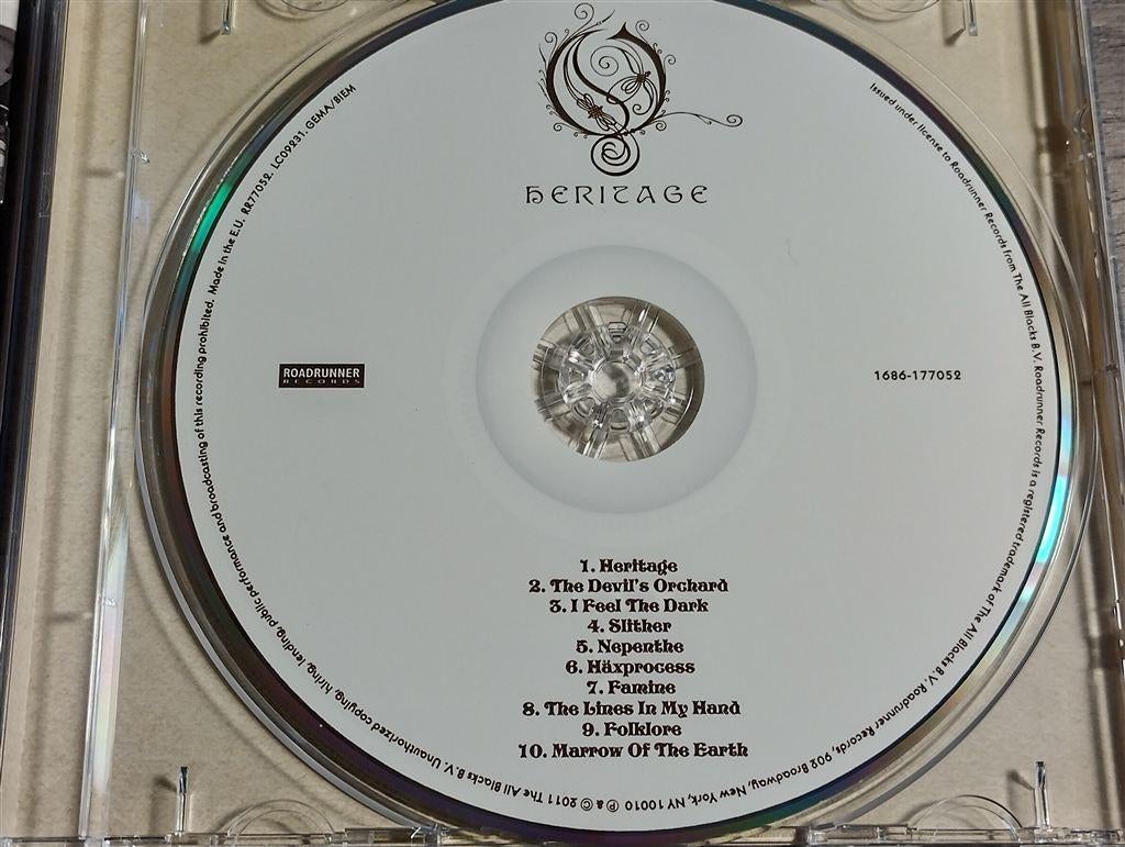 Opeth ‎– Heritage, Cd's en Dvd's, Ophalen of Verzenden, Zo goed als nieuw, Poprock