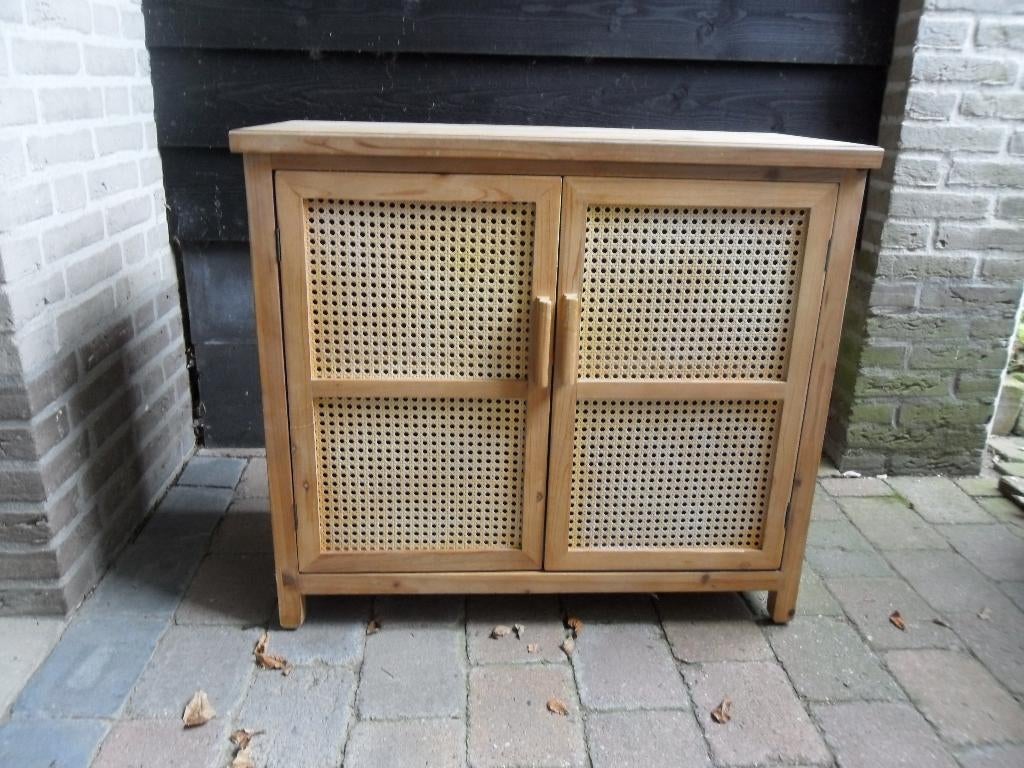 Webbing dressoir Bandung 72 x 80 x 39, Ophalen, 50 tot 100 cm, 25 tot 50 cm, Overige houtsoorten
