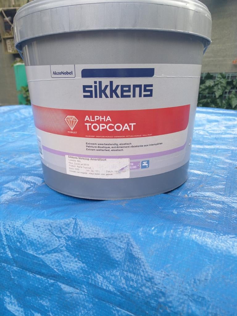 Sikkens Alpha Topcoat 9010, Ophalen of Verzenden, Nieuw, Wit