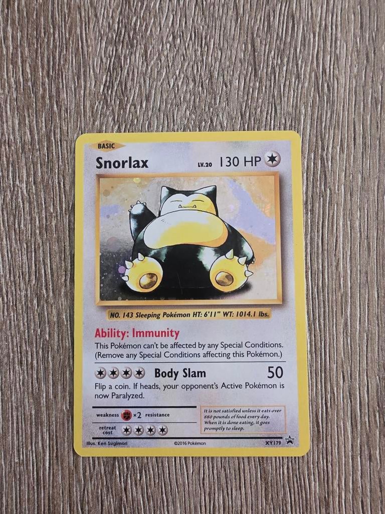 Pokemon Snorlax XY179 Promo, Hobby en Vrije tijd, Verzamelkaartspellen | Pokémon, Ophalen of Verzenden, Zo goed als nieuw