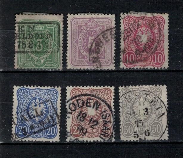 W481 Deutsches Reich 31/36 gestempeld, Postzegels en Munten, Verzenden, Duitse Keizerrijk, Gestempeld