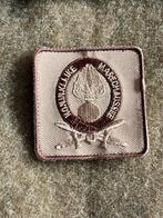 5x5 borstembleem kmar uitzending gvt, Verzamelen, Verzenden, Marechaussee, Nederland, Embleem of Badge