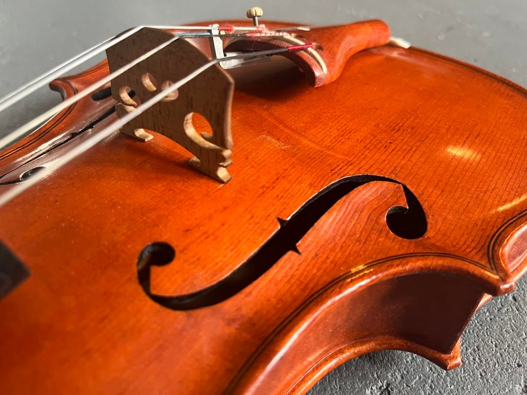 Fraaie 15" altviool viola Nederlandse bouwer alto violin, Ophalen of Verzenden, Zo goed als nieuw, 4/4-viool