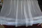 3 Stuks helderwitte vitrage met kantrand aan onderzijde., Huis en Inrichting, Stoffering | Gordijnen en Lamellen, 100 tot 150 cm
