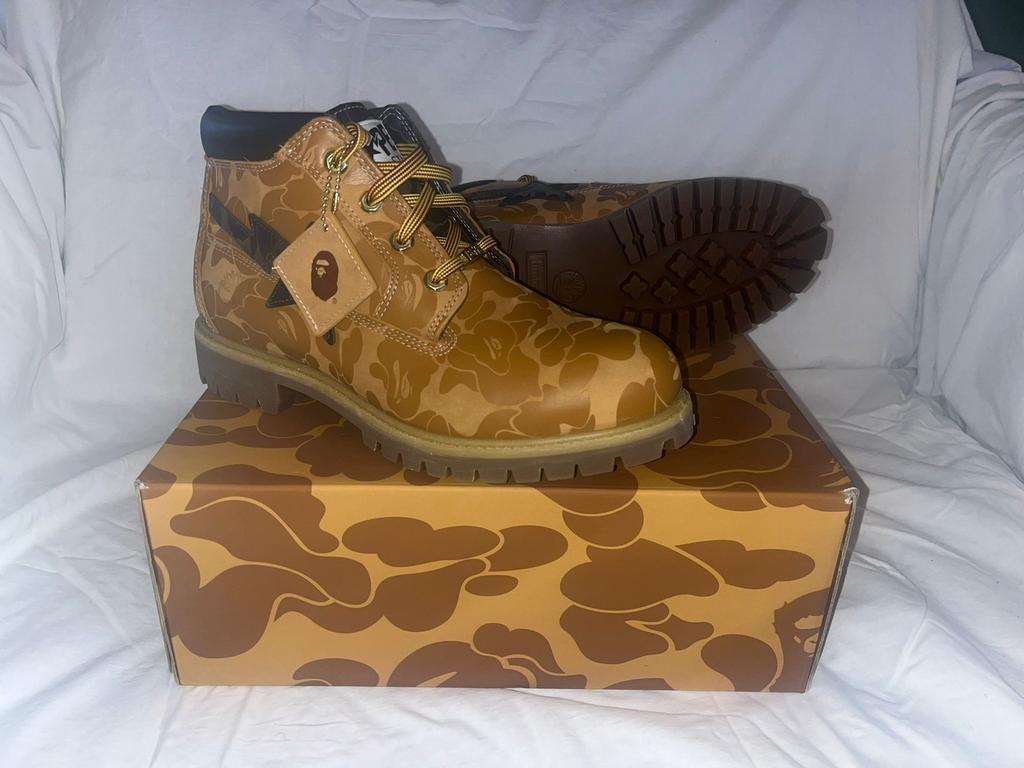 Timberland bape chukka boot wheat 44, Kleding | Heren, Schoenen, Ophalen of Verzenden, Nieuw, Bruin, Boots