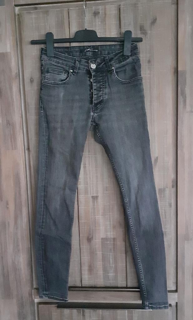 Spijker broek van Cotton District maat W28, Zwart, W32 (confectie 46) of kleiner, Ophalen of Verzenden, Zo goed als nieuw