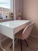 IKEA MICKE Bureau, wit, 105x50 cm, Huis en Inrichting, Bureaus, Ophalen, Met lades, Spaanplaat of MDF, Zo goed als nieuw