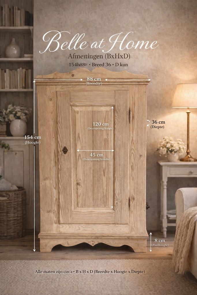 Mooi eendeurskast voor babykamer kinderkamer houten meubels, Ophalen, Zo goed als nieuw