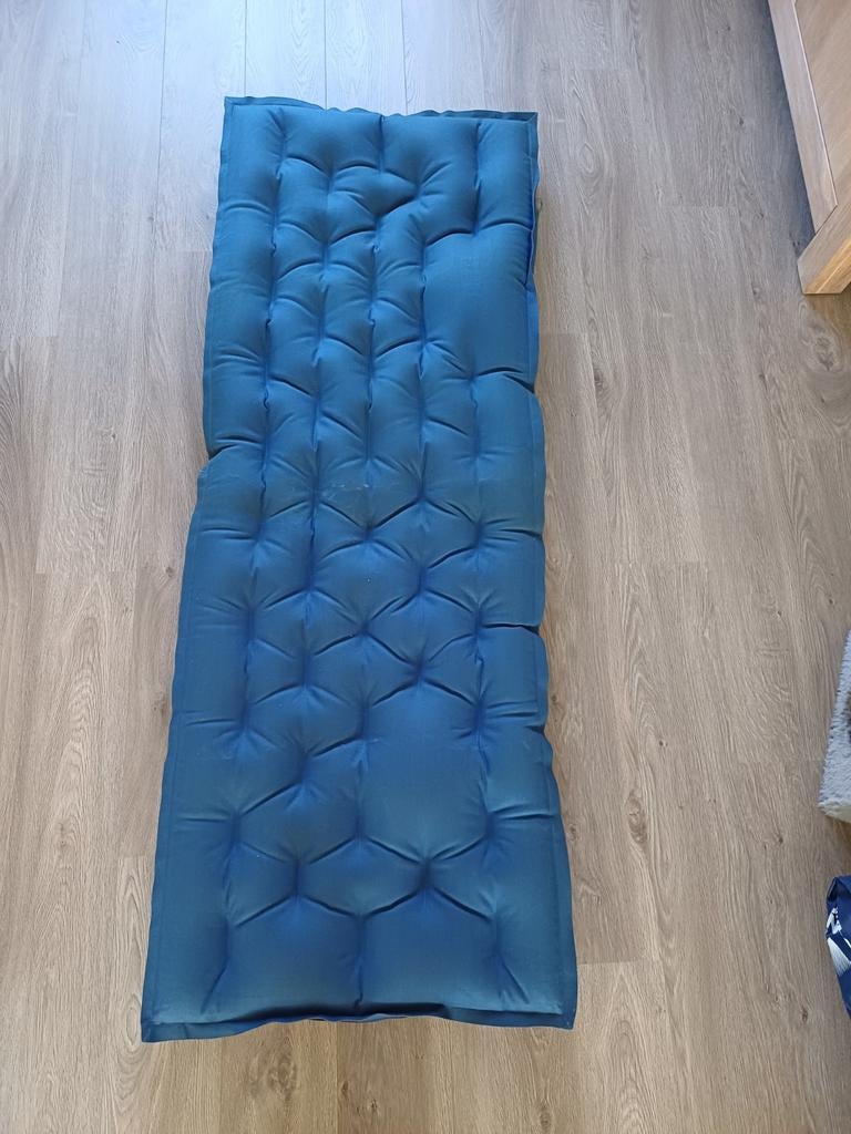 Luchtbed 1-persoons blauw/rood, Ophalen of Verzenden, Gebruikt, 1-persoons