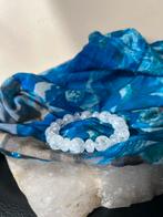 Bergkristal fire and ice iriskwarts hoge trilling zuivert, Ophalen of Verzenden, Nieuw, Wit, Met bedels of kralen