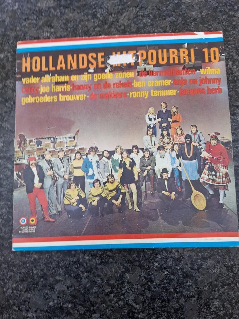 Hollandse Hitpourri 10 LP - Diverse Artiesten, Gebruikt, Ophalen of Verzenden, 1970 - 1979, Levenslied of Smartlap