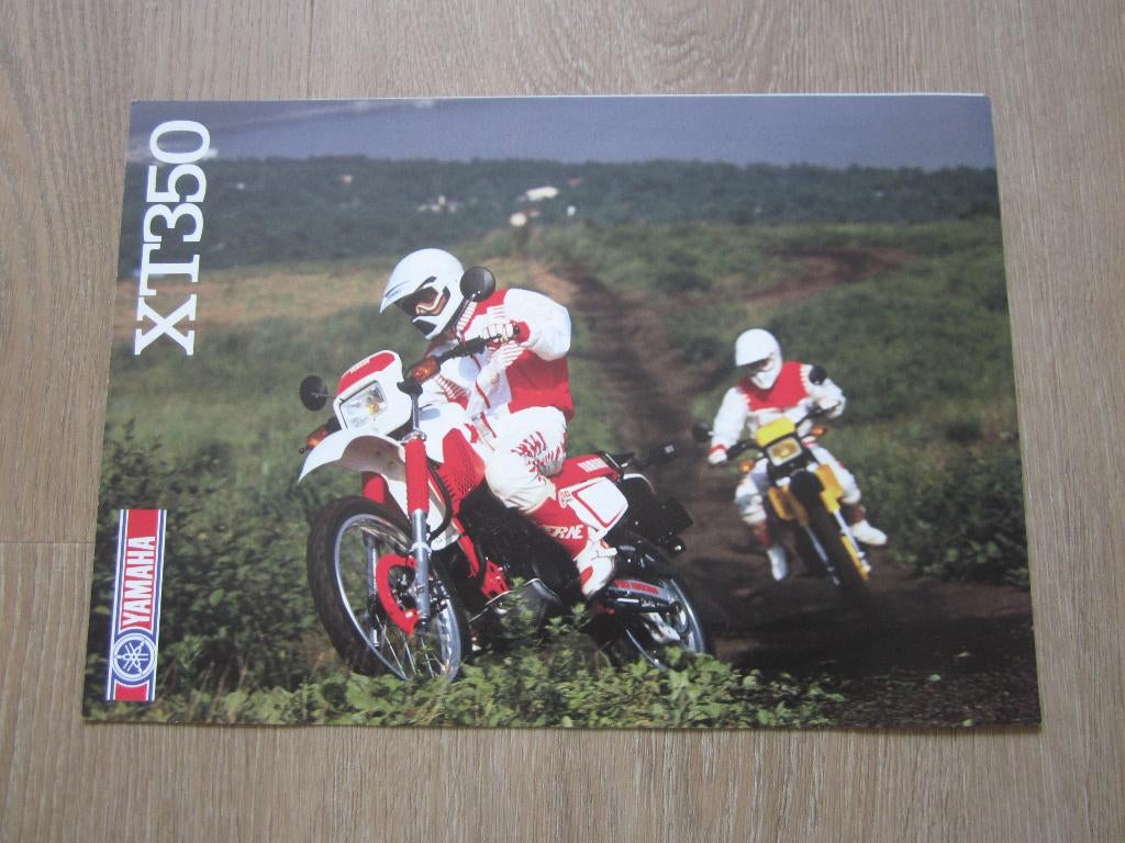 Yamaha XT 350 brochure folder 1988, Motoren, Handleidingen en Instructieboekjes, Ophalen of Verzenden, Yamaha