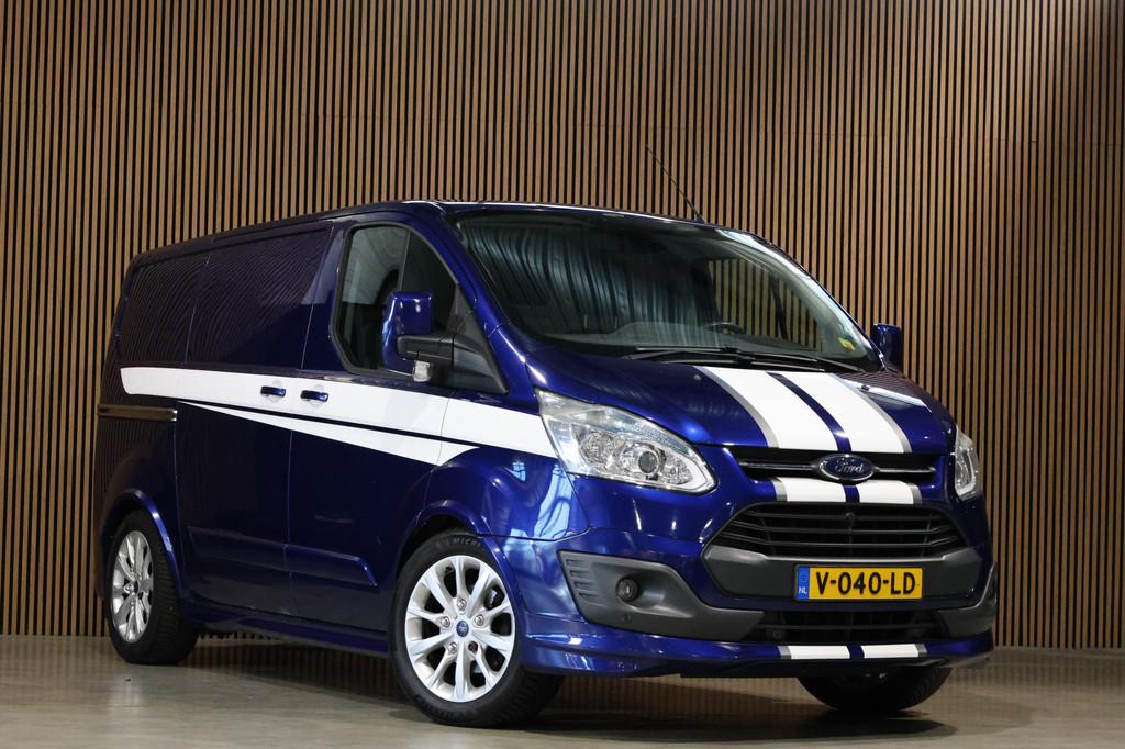 Ford Transit Custom 290 2.2 TDCI Sport | Cruise control | Le, Auto's, Voorwielaandrijving, Euro 5, Gebruikt, Zwart