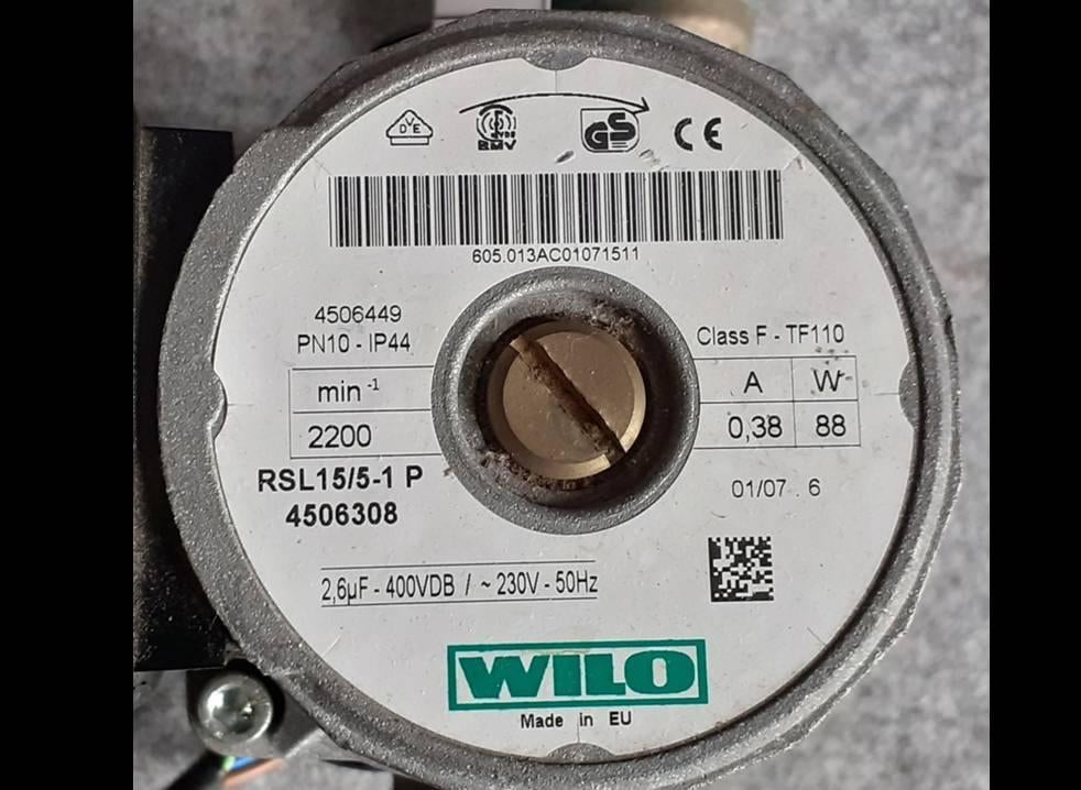 WILO CV pomp, Doe-het-zelf en Verbouw, Verwarming en Radiatoren, Ophalen, Gebruikt, Minder dan 30 cm, Overige typen