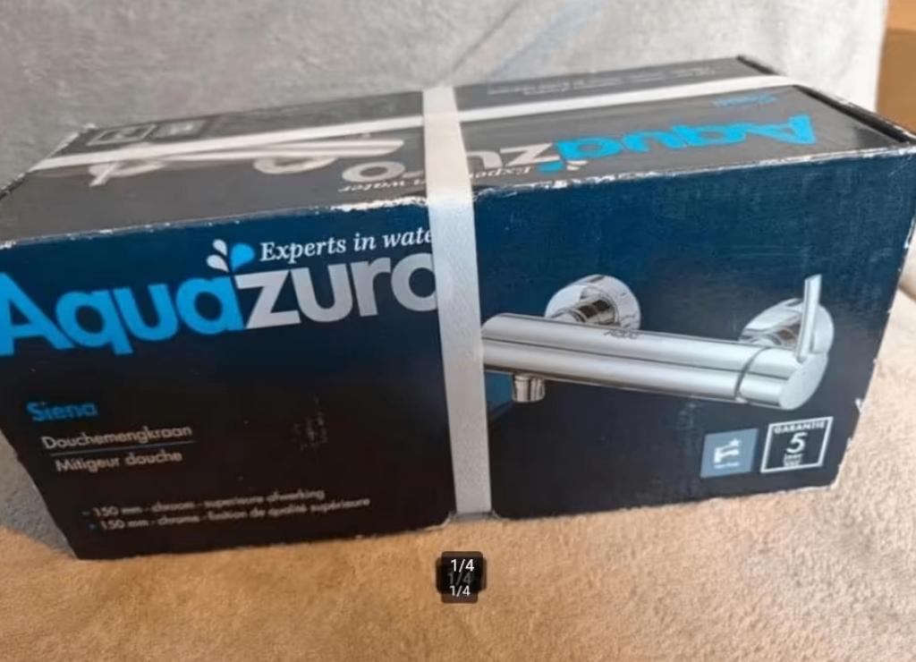 Aquazuro Siena douche mengkraan 150mm nieuw geseald, Nieuw, Ophalen of Verzenden, Kraan