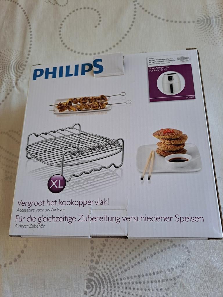Philips airfryer grillrooster met spiezen voor Airfryer XL, Ophalen of Verzenden, Nieuw, Airfryer XL