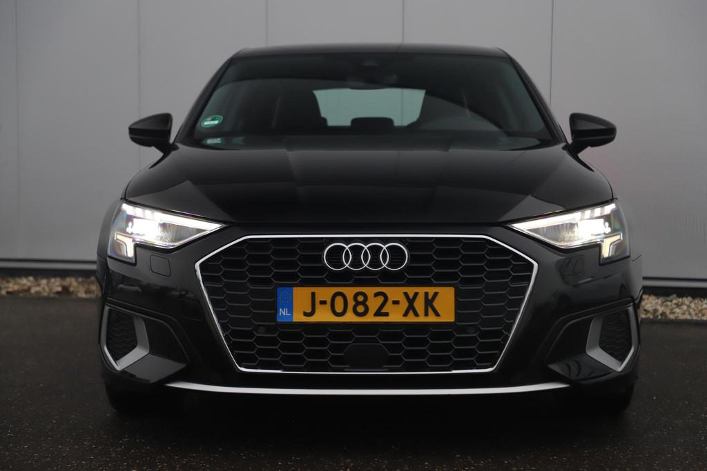 Audi A3 Sportback 30 TFSI Advanced edition Automaat Leder Sp, Auto's, Traction-control, Gebruikt, Met garantie (alle), Zwart