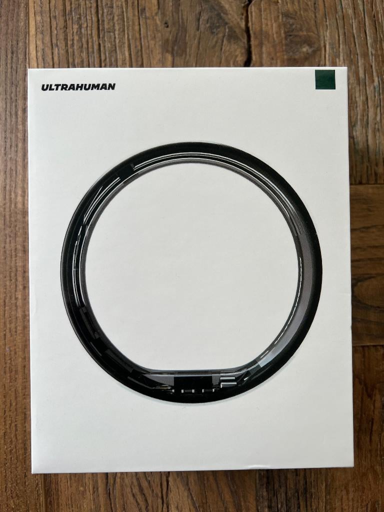 Ultrahuman Ring Air, Aster Black, Size 08, Ophalen of Verzenden, Zo goed als nieuw, Zwart, IOS