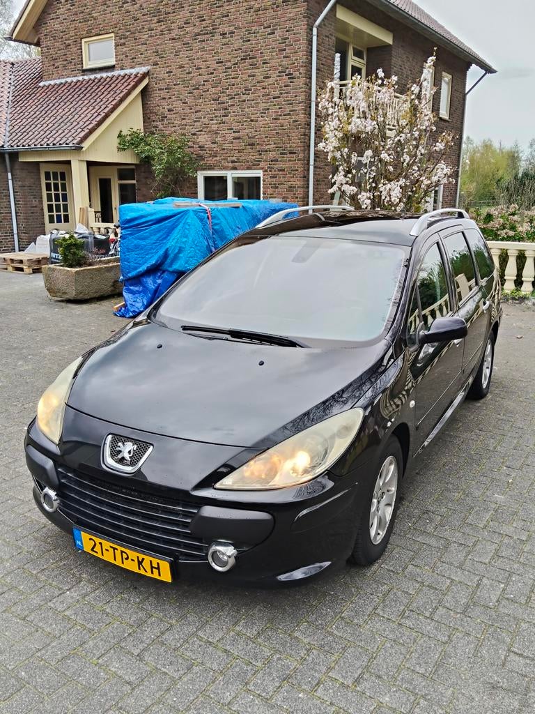 Peugeot 307 1.6 16V XR Break 2007 Zwart, Auto's, Peugeot, Particulier, Benzine, D, Stationwagon, Handgeschakeld, Origineel Nederlands