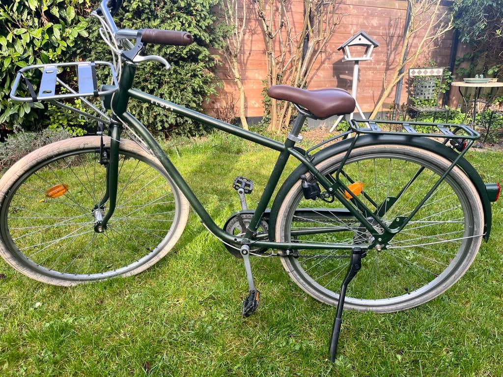 Stadsfiets heren elops 520 kaki, Ophalen, Gebruikt, Overige merken