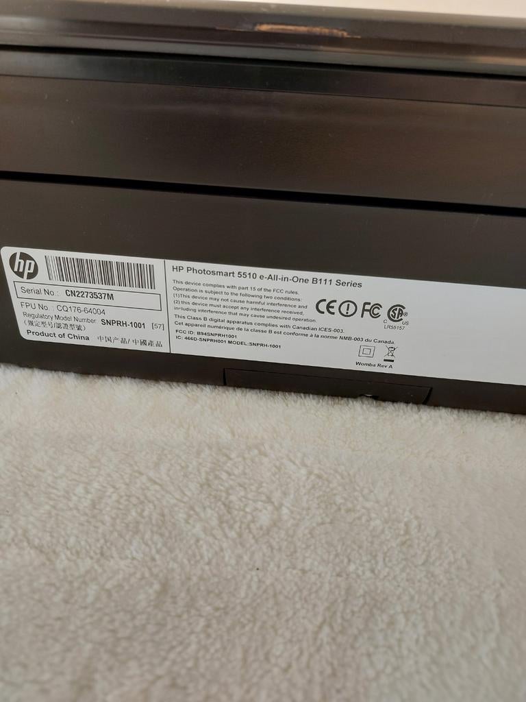 HP Photosmart 5510 e-All-in-One B111 Series printer, Computers en Software, Printers, Ophalen of Verzenden