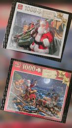 Puzzels 7 stuks kerst 2 nieuw 5 zgan 1000 stukjes, Ophalen of Verzenden, 500 t/m 1500 stukjes, Zo goed als nieuw