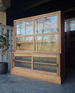 Strakke Vitrinekast | Teak Servieskast | Winkelkast #7663, Niet ingevuld, 200 cm of meer, 150 tot 200 cm, Niet ingevuld