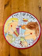 Blond Amsterdam taartplateau 'Even bijkletsen’, Ophalen, Zo goed als nieuw