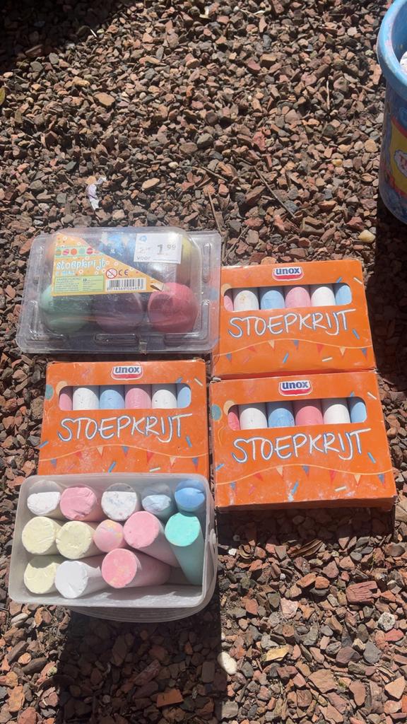Stoepkrijt set - altijd leuk!, Ophalen of Verzenden, Nieuw, Jongen of Meisje