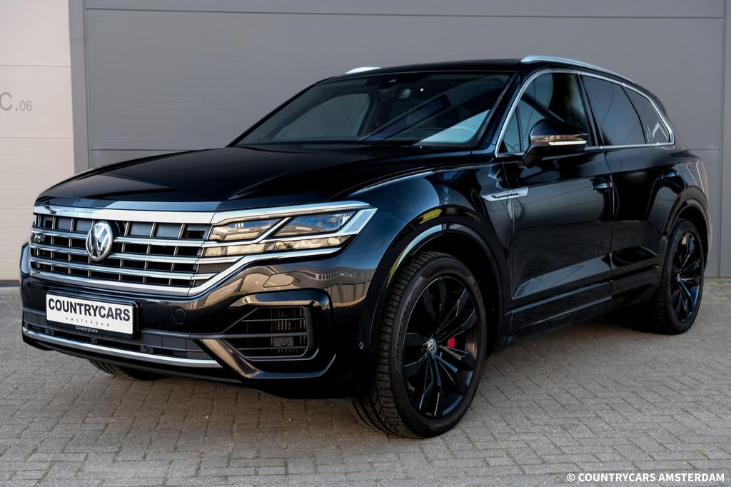 Volkswagen Touareg 4.0 V8 TDI R-Line 4Motion | Grijs Kenteke, Auto's, Volkswagen, Automaat, Gebruikt, Zwart, Bedrijf