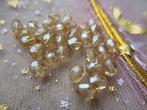 621/ partij gouden tsjechische crystal kralen, Ophalen of Verzenden, Nieuw, Kraal