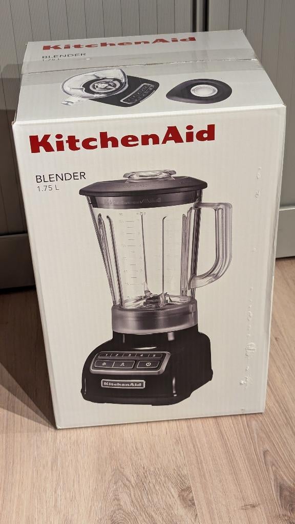 KitchenAid 5KSB1565 Classic Blender 1.75L zwart Nieuw, Ophalen of Verzenden, Nieuw, Blender