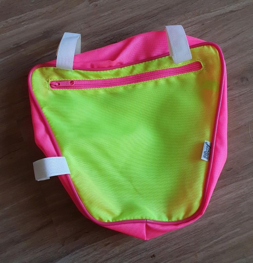 Fietstasje voor kinderfiets - Roze/Neon ZGAN, Ophalen of Verzenden, Zo goed als nieuw