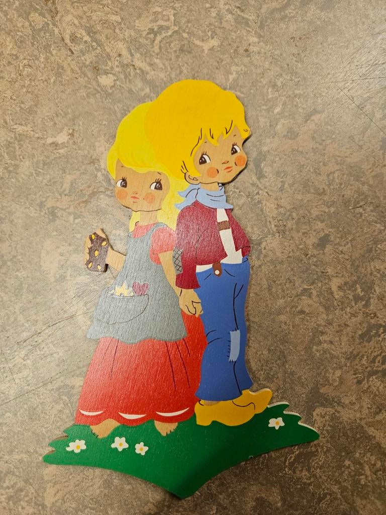 Retro Hans En Grietje bordje, Ophalen of Verzenden