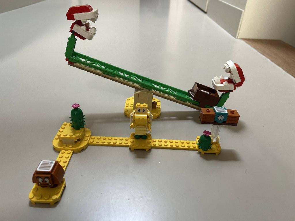 lego mario piranhaplant-powerslide, Overige thema's, Lego, Ophalen of Verzenden, Zo goed als nieuw