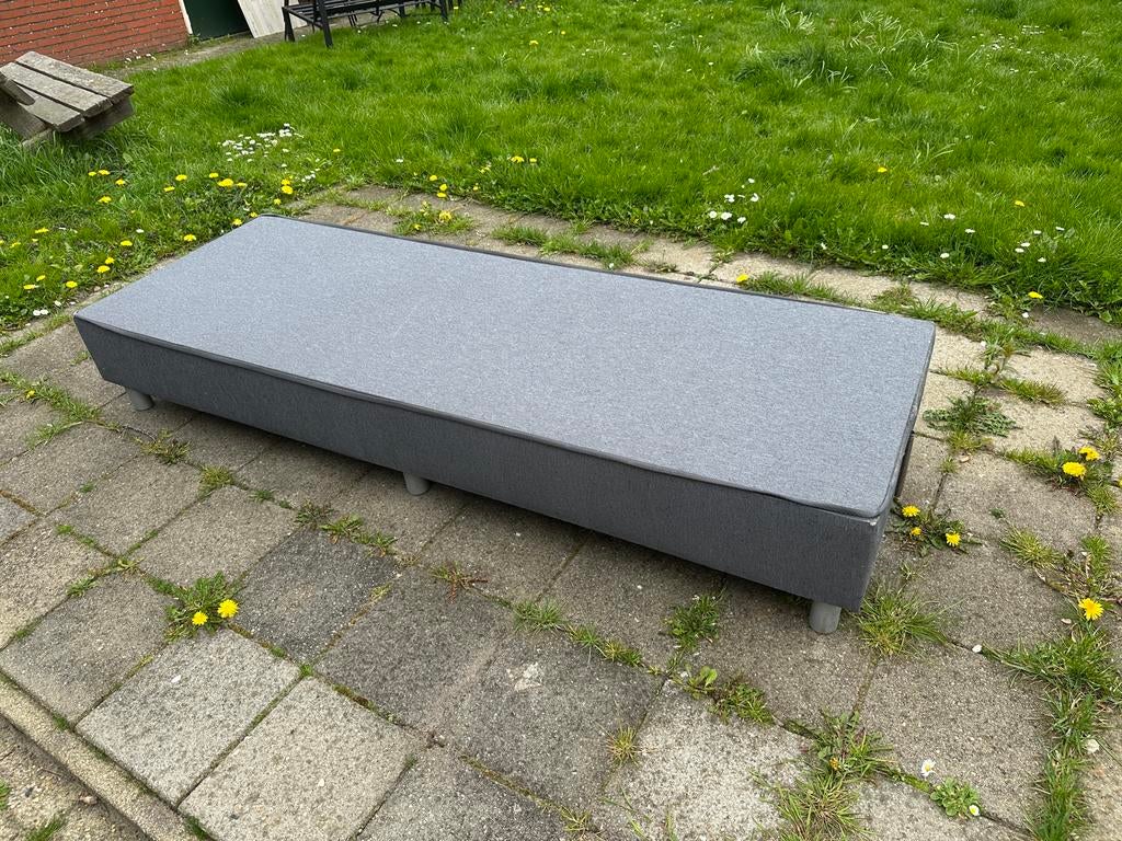Gratis boxspring 1 persoons, 200x80 of 90, Ophalen, Gebruikt, Eenpersoons, 80 cm