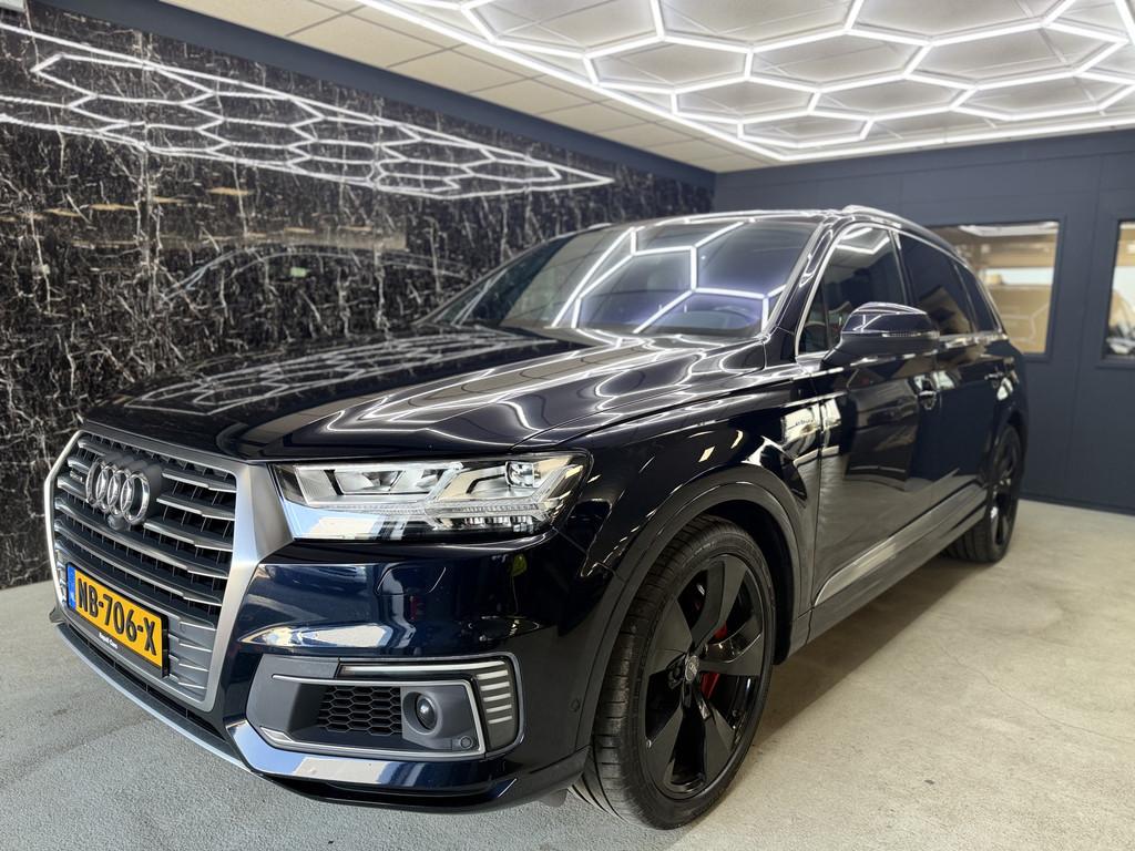 Audi Q7 3.0 TDI e-tron quattro Sport 3x s-line pano in opdra, Auto's, Audi, Automaat, Gebruikt, Blauw, 2420 kg