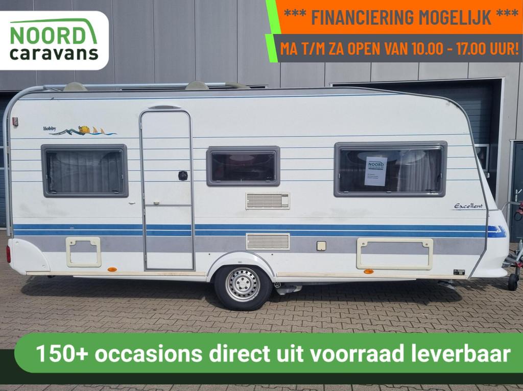 Hobby excellent easy 495 ul MOVER + VOORTENT + ENKELE BEDDEN, Rondzit, Hobby, Bedrijf, 750 - 1000 kg