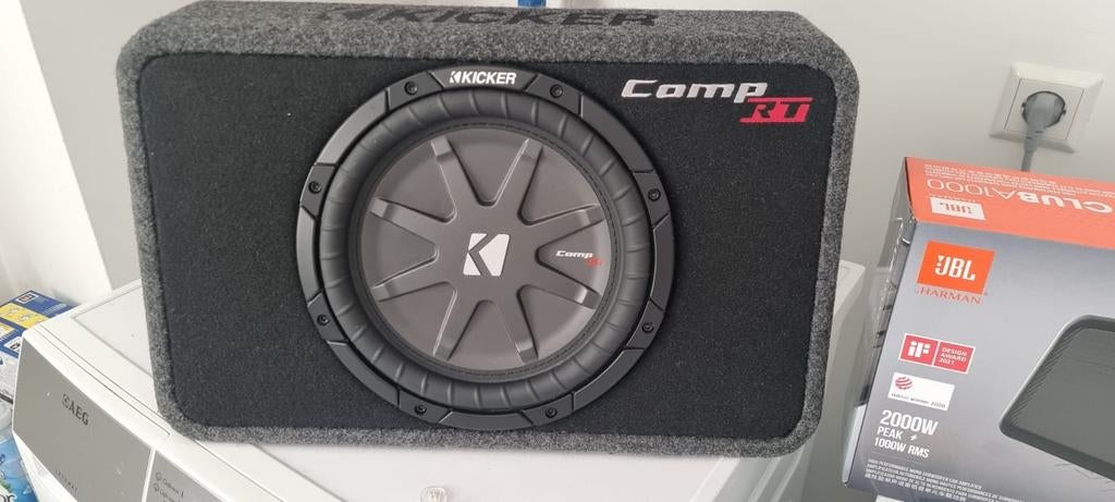 Nieuwe Kicker CompRT 10 inch subwoofer en JBL versterker, Ophalen