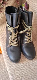 Zwarte laarsjes maat 41 Trend One met hak, Ophalen of Verzenden, Zo goed als nieuw, Zwart