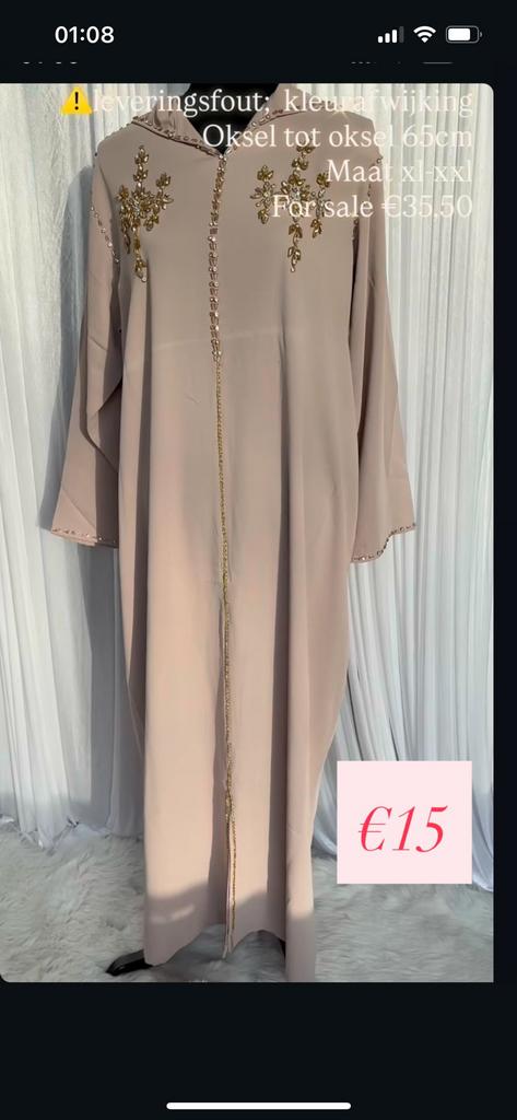 Jelaba beige xl-xxl, Ophalen, Overige typen, Beige, Maat 46/48 (XL) of groter