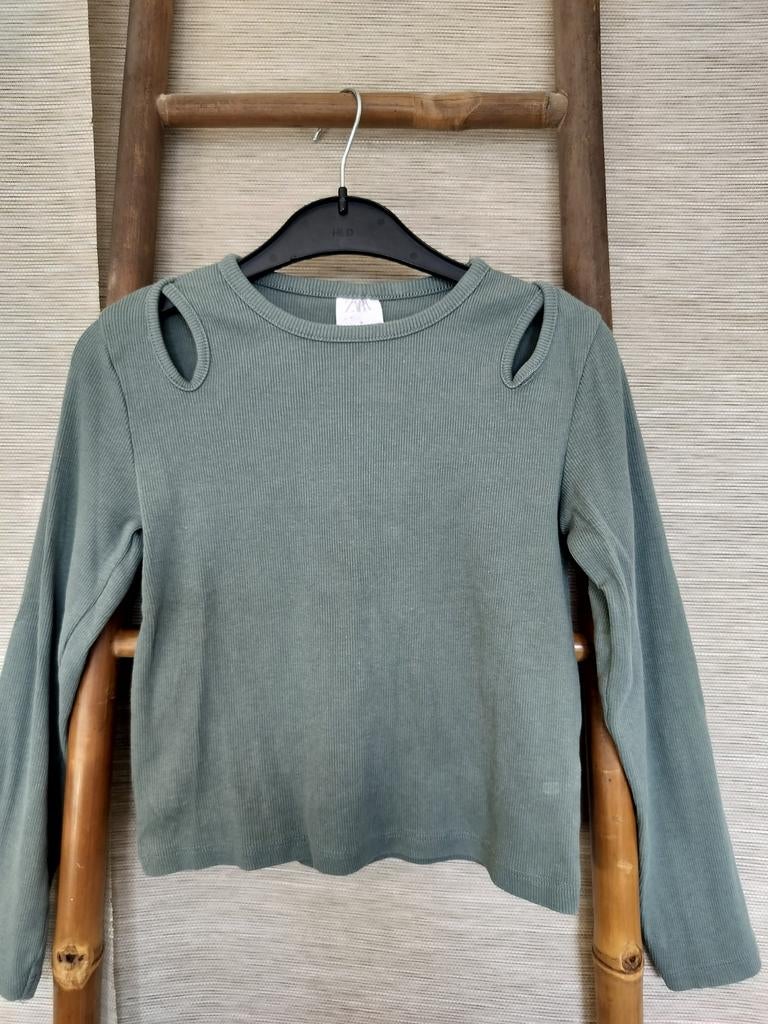 Zara top maat 128, Kinderen en Baby's, Kinderkleding | Maat 128, Ophalen of Verzenden, Zo goed als nieuw, Meisje, Shirt of Longsleeve
