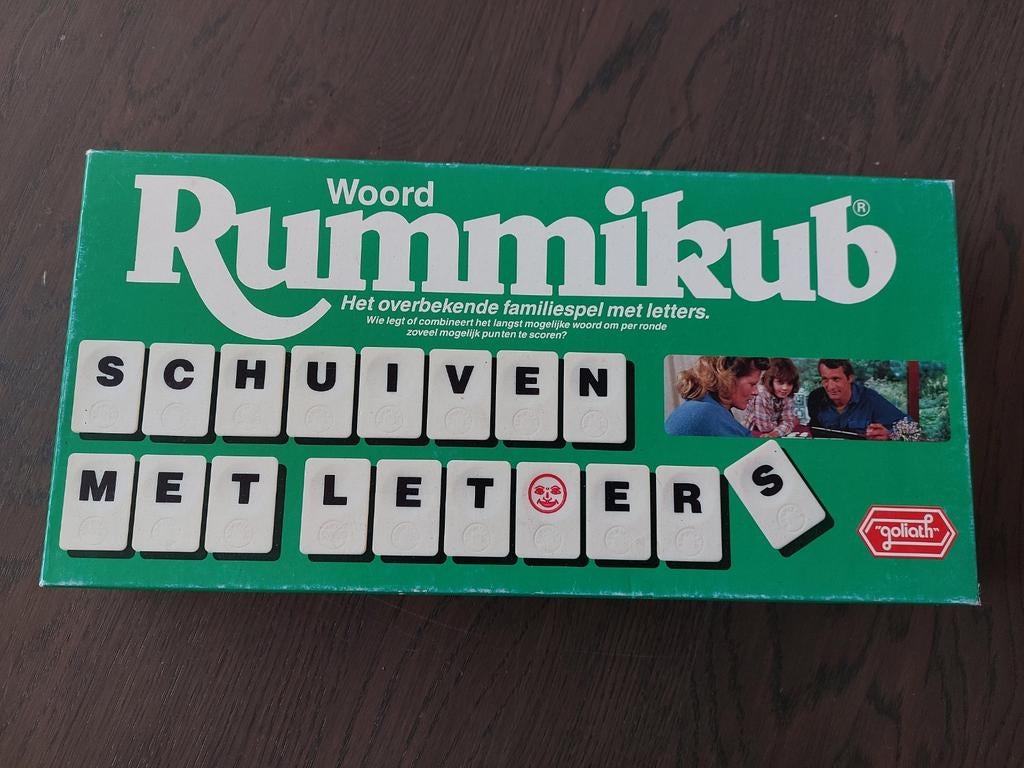 Rummikub Woord zgan, Hobby en Vrije tijd, Gezelschapsspellen | Overige, Ophalen, Zo goed als nieuw, Goliath