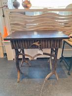 Uniek ladekastje met hoornen pootjes, Ophalen, Overige materialen, Onbekend, 50 tot 100 cm