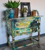 Bohostyle Spaans ladenkastje vintage shabby chic ibiza, Huis en Inrichting, Kasten | Ladekasten, Ophalen, 50 tot 100 cm, Zo goed als nieuw